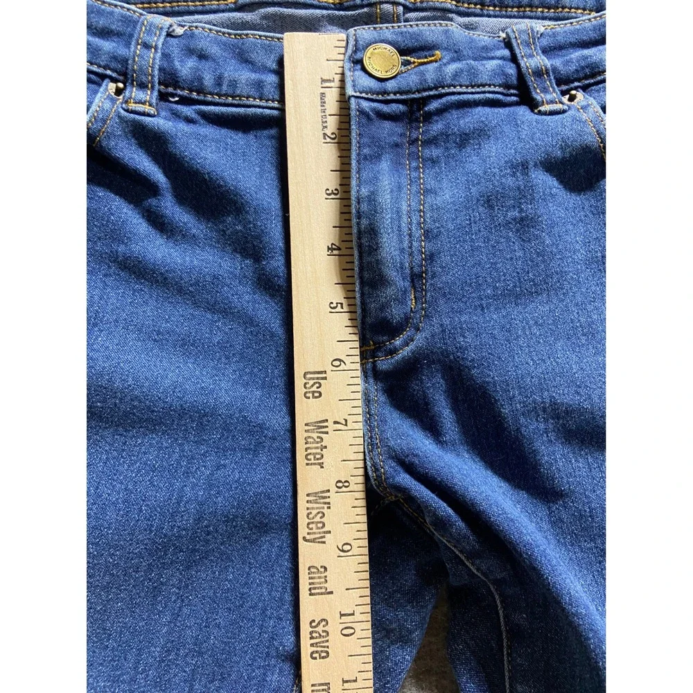 Michael Kors Jeans Blue Skinny Mid Rise Stretch Denim Size 6 Preppy